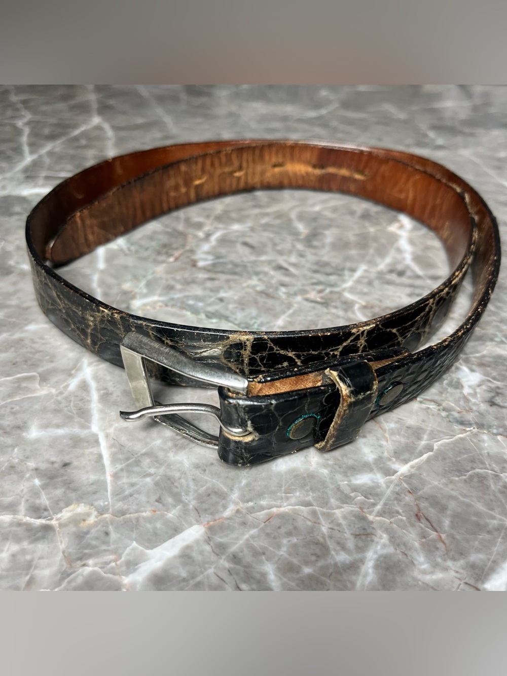 Vintage Alligator Belt 32
